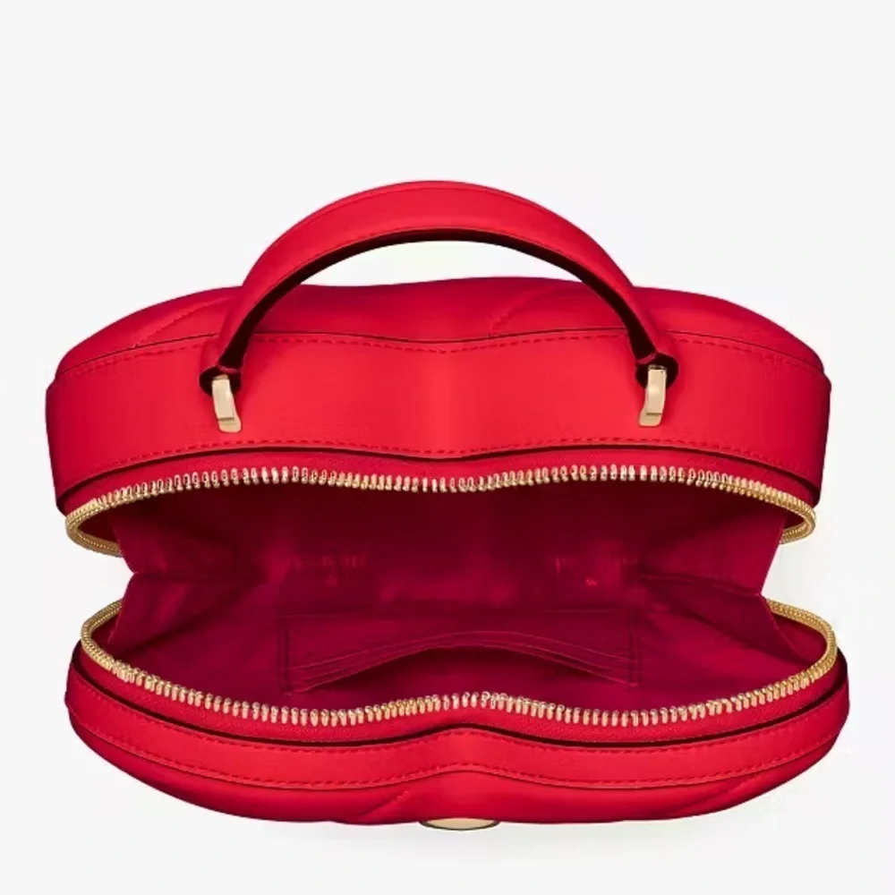 NEW WITH TAG KATE‎ SPADE LOVE SHACK RED QUILTED CROSS BODY